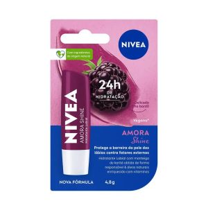 NIVEA LIP CARE SHINE AMORA HIDRATANTE LABIAL 4.8g